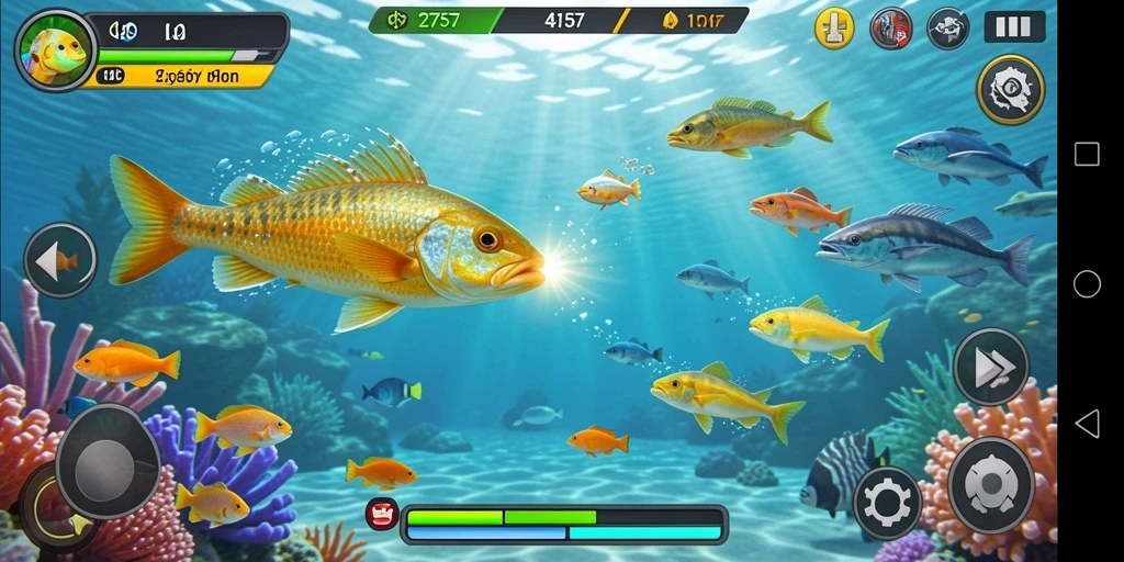 Tampilan menarik dari gameplay Tembak Ikan di 2757.