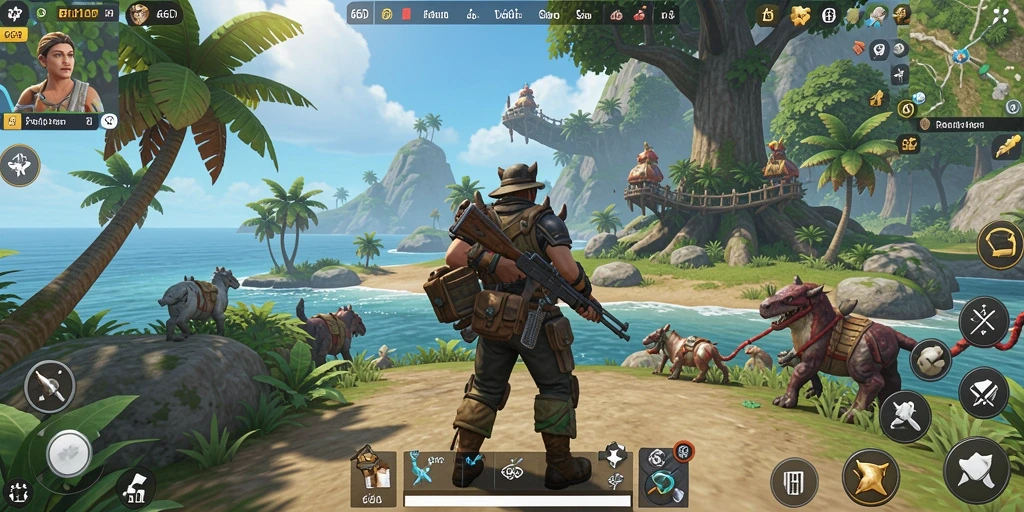 Tampilan gameplay Open World yang menakjubkan di 66D.