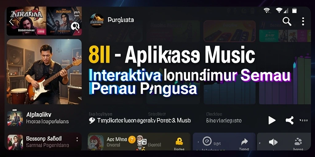 Gameplay interaktif 8II dengan fitur musik kreatif.