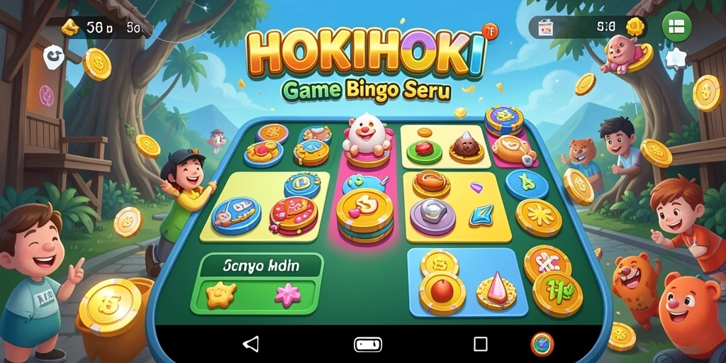 Tampilan utama HOKIHOKI menunjukkan keseruan permainan Bingo.