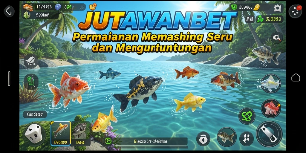 Gameplay seru di JUTAWANBET dengan memancing ikan yang beragam.