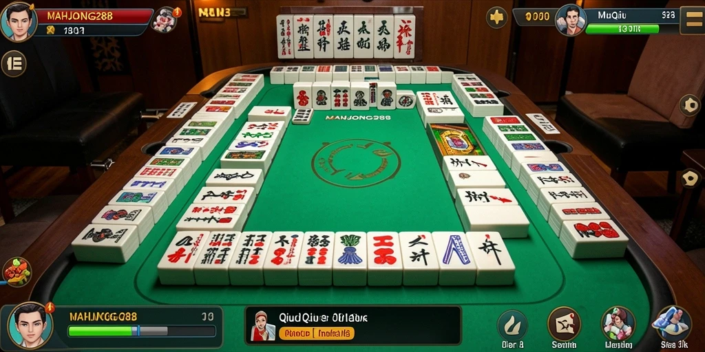 Screenshot gameplay QiuQiu yang seru di MAHJONG288.