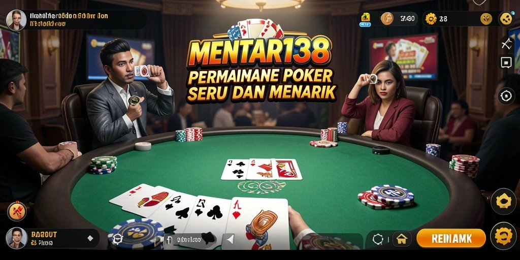 Gambaran gameplay Poker yang menantang dan seru.