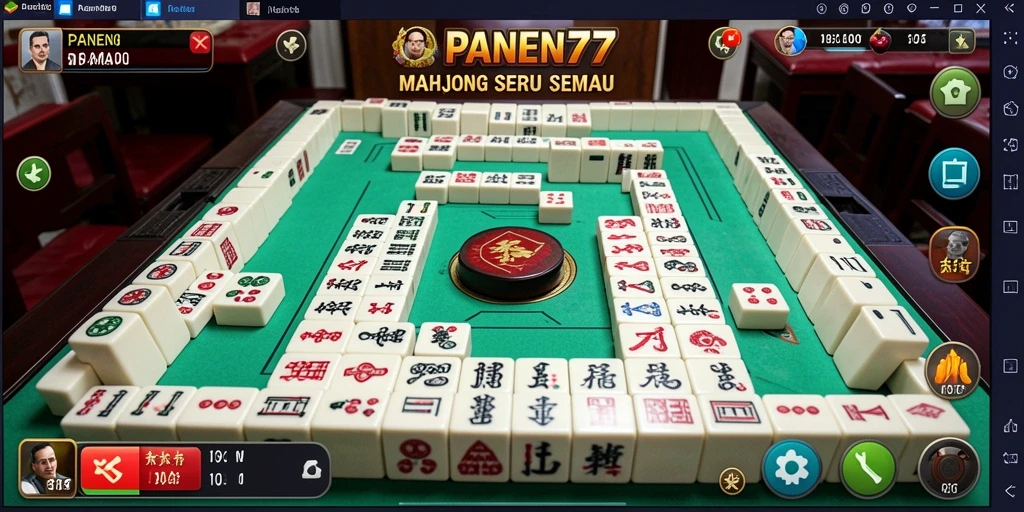Screenshot utama PANEN77 menunjukkan gameplay Mahjong yang seru dan menantang.