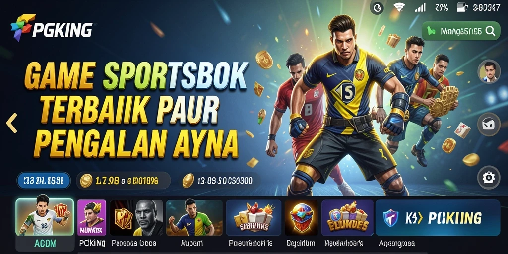 Screenshot dari gameplay Sportsbook PGKING yang menawarkan berbagai opsi taruhan.