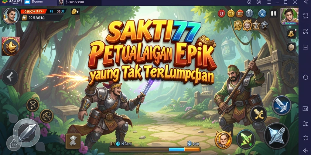 Tampilan gameplay SAKTI77 yang penuh aksi dan petualangan.