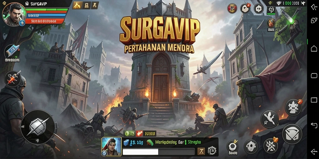 Tangkapan layar menunjukkan momen mendebarkan dalam gameplay Tower Defense.