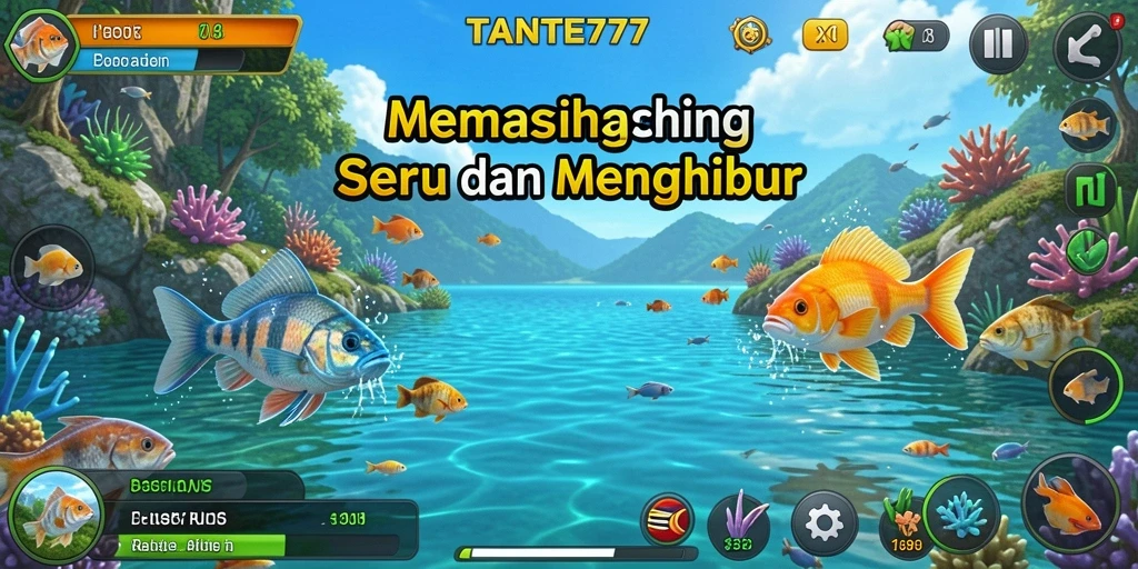 Tampilan seru gameplay memancing di TANTE777.
