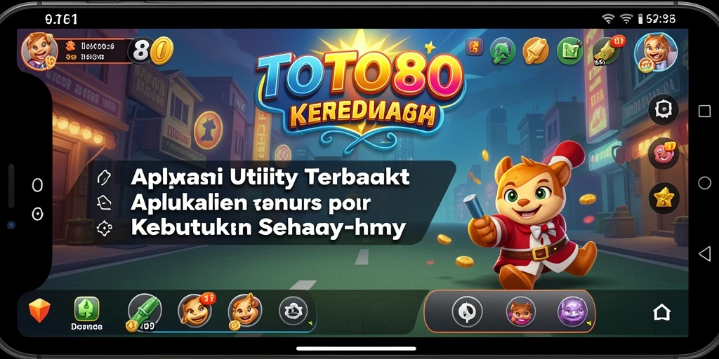 Screenshot utama TOTO80 menampilkan antarmuka aplikasi yang intuitif dan fitur-fitur Utility.